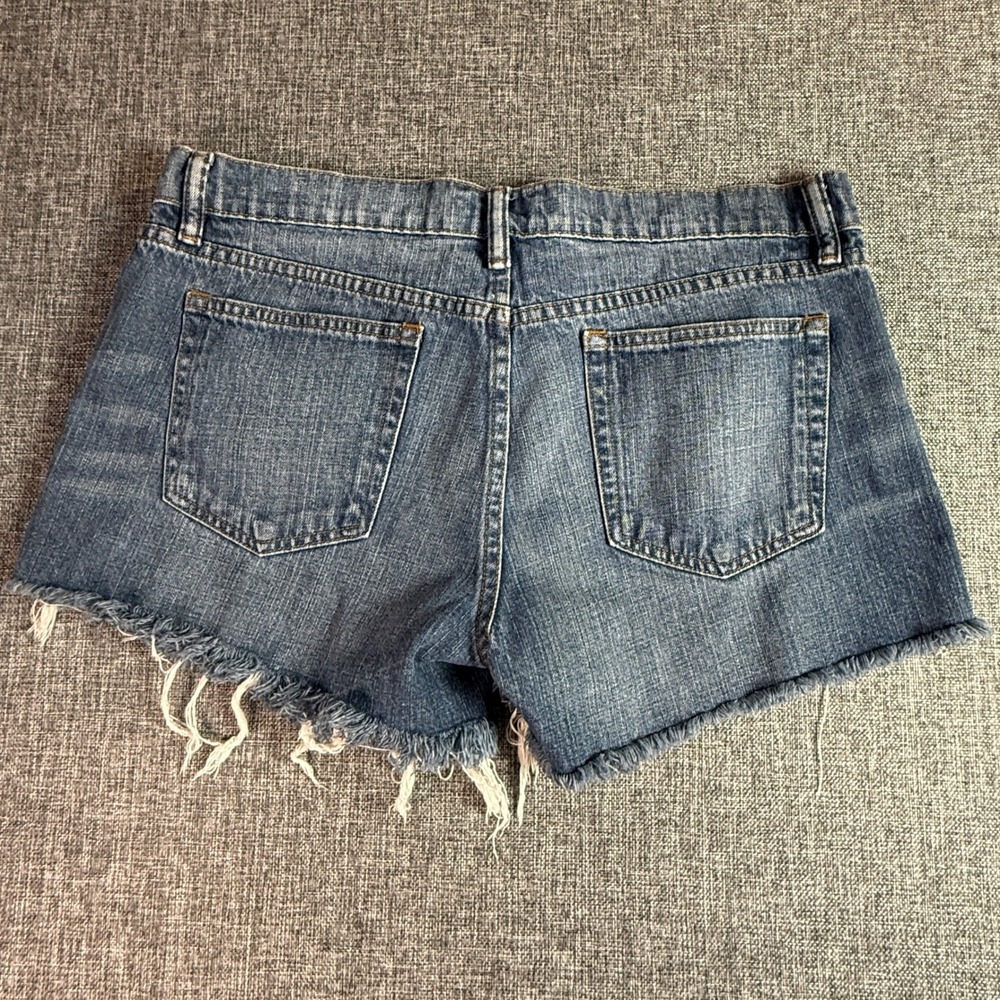 Ralph Lauren Sport Denim Shorts Women Blue Frayed Raw Hem Summer | 12 - Picture 6 of 11